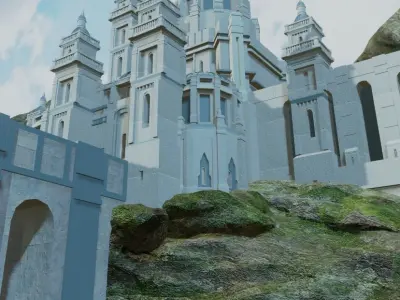 Fantasy castle  3D model