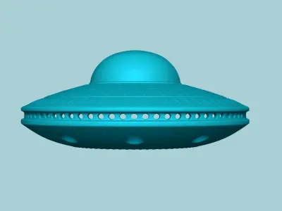 Alien UFO Wall Light Spaceship - Creative STL 3D print model