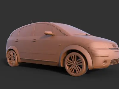 Audi A2 3D print model