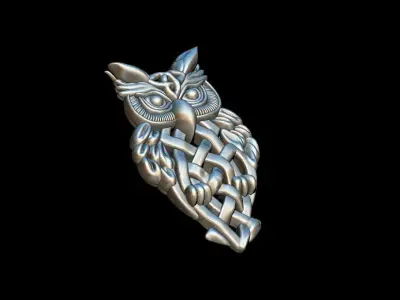 Owl ornaments pendant 3D print model