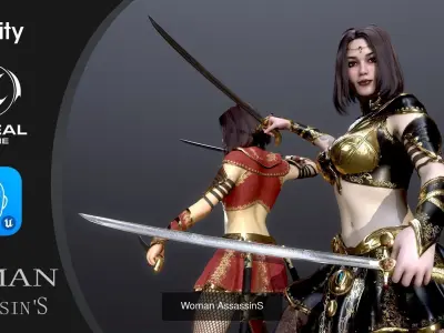 Female WarriorS 3D Model Collection