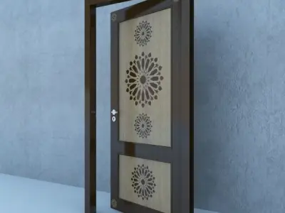 Traditional Moroccan Door 3D model