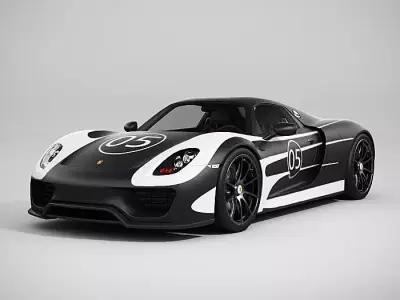 Porsche 918 Spyder - LowPoly Low-poly 3D model