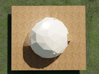 Geodesic dome 3D model