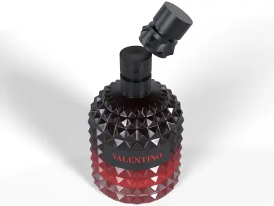 Liquid Perfume Cosmetic Glass Bottle 3D model