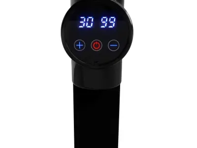 Muscle Massager Gun with attachments 3D model