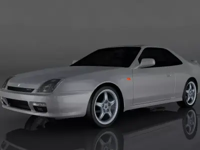 Honda Prelude Low-poly 3D model