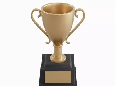 Trophy Cup 03 Low-poly 3D model