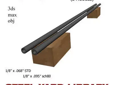 1 8in Pipe 3D model