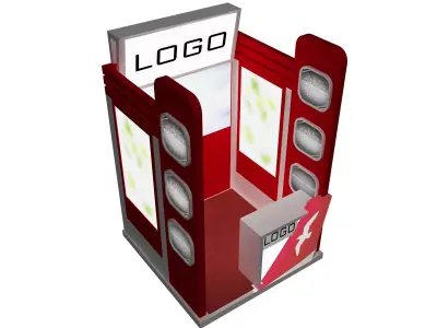 Booth Exhibition Stand a411 3D model