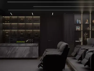 Luxury Small Cinema 3D model