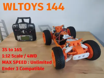 V7 WLTOYS 144 RC CAR TRUGGY 1 14 PREMIUM 3D print model