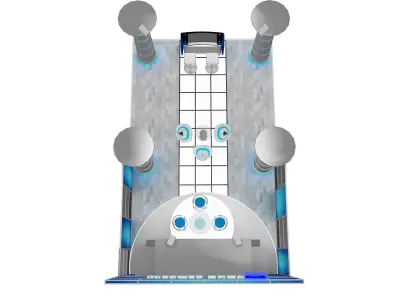 Booth Exhibition Stand a589a 3D model