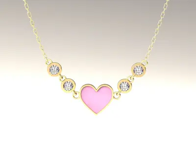 Heart Pendant P 033 3D print model