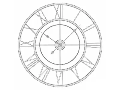 Balliol Wall Clock GZ-C1002 Low-poly 3D model