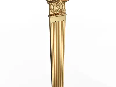 Column Capital 0703 Low-poly 3D model
