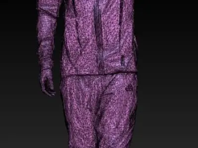 Man in sportswear drinking water 213 Low-poly 3D model