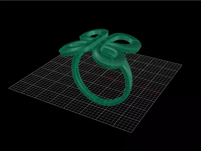 Minimal Abstract Rings 02 3D print model