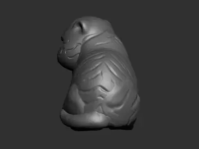 baby tiger 3D print model