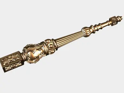 Carved decor for cnc 76 3D model