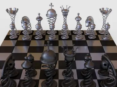 Chess Game 3D model