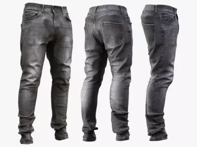 Jeans 56 - All MH Bodies - UE5 Skeletons - Rigged Low-poly 3D model