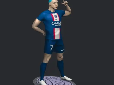  Kylian Mbappe 3D Printable 3 3D print model