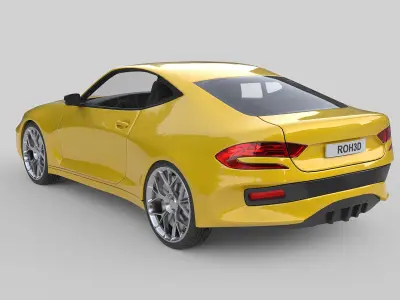 Generic Modern Muslce Car 2021 3D model