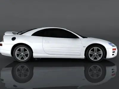 Mitsubishi Eclipse GTS Low-poly 3D model