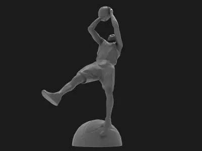 Kobe Bryant fadeaway statue - sculpture 3D print model