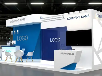 3D Booth 3D model
