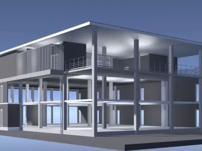 Home office in structure 25-52 3D model