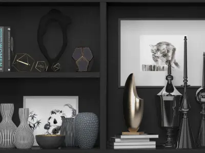 Decorative shelves 3D model