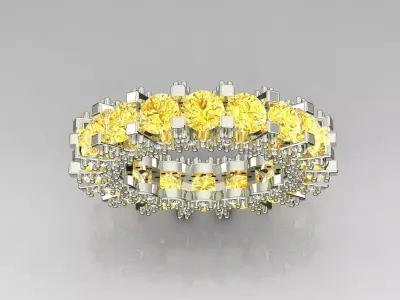 Band Ring 3D print model