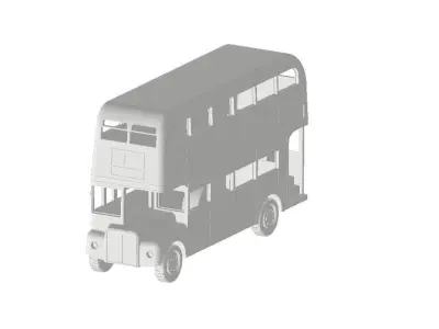 London bus 1 to 43 scale 3D print model