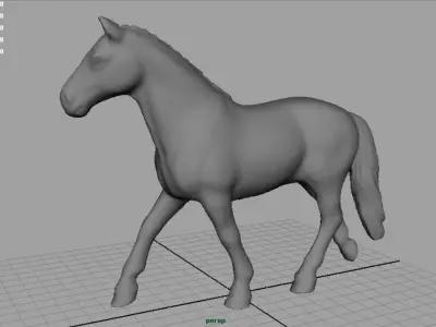 Realistic Horse Low-poly 3D model