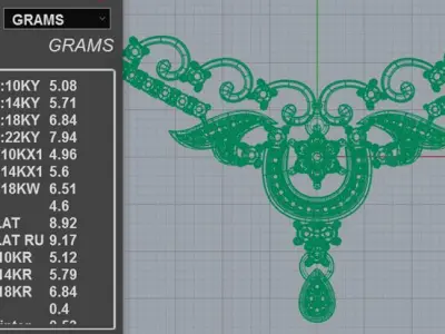 Angel Wing Diamond Necklace  3D print model