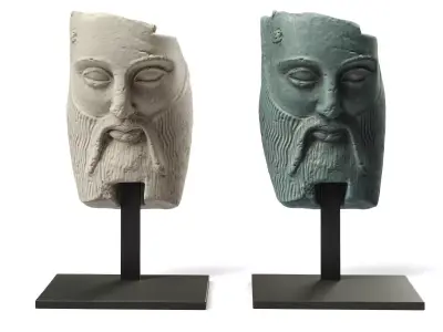 Acheloos portrait mask 3D model