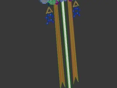 Palace - decorative fan 3D model