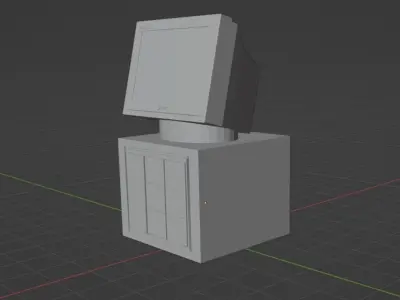 Retro Computer Monitor Free 3D print model