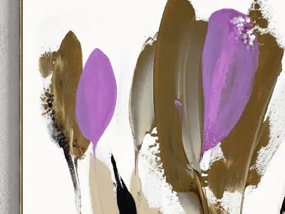 Plaster Two Photo Frame 165 Low-poly 3D model