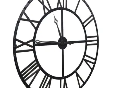 Oversized Besaw Wall Clock 3D model