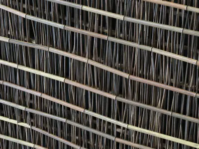 Bamboo branch decor n25 3D model