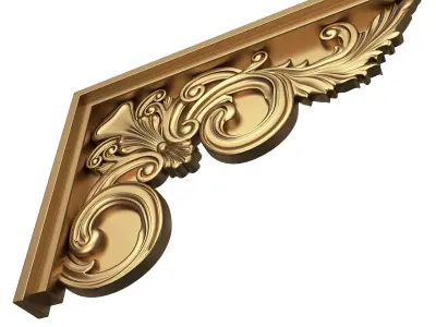 Stair Brackets 02 Low-poly 3D model