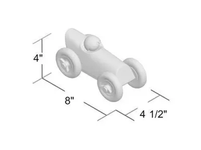 Bull Burn Dark Green Copper Helmet Bentley Race Car 3D model