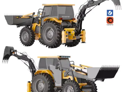 JOHN DEEre BILLBACKHOE 5075E 3D model