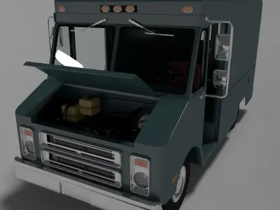 Step Van 3D model