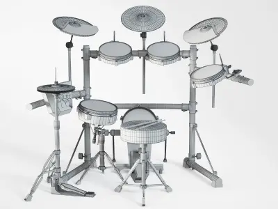 Electronic drum set 3D model