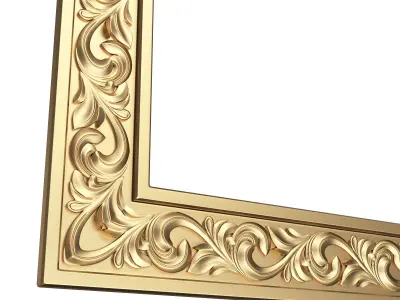 Classic Frame 022 Low-poly 3D model