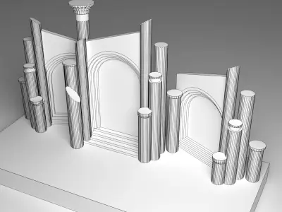 Wedding Stage 3D model